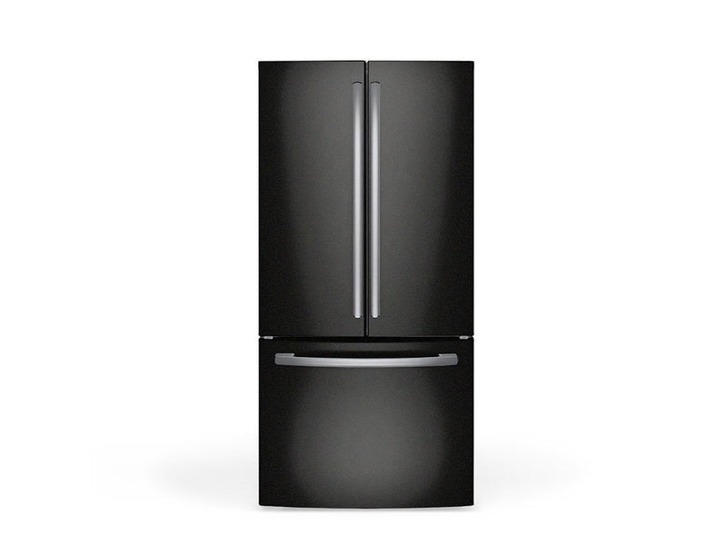 Rwraps Gloss Metallic Black DIY Built-In Refrigerator Wraps