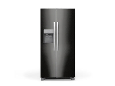 Rwraps™ Gloss Metallic Black Refrigerator Wraps