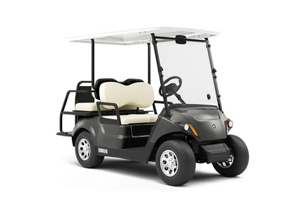 Rwraps™ Gloss Metallic Black Vinyl Golf Cart Wrap