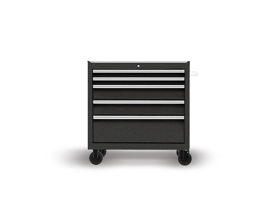 Rwraps Gloss Metallic Black DIY Tool Cabinet Wraps