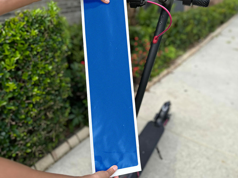 Rwraps Gloss Metallic Bright Blue DIY Electric Scooter Wraps