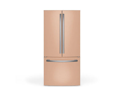 Rwraps Gloss Metallic Champagne Gold DIY Built-In Refrigerator Wraps