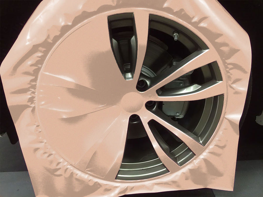 Rwraps™ Gloss Metallic Champagne Gold Custom Wheel Installation Process