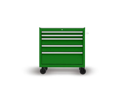 Rwraps Gloss Metallic Dark Green DIY Tool Cabinet Wraps