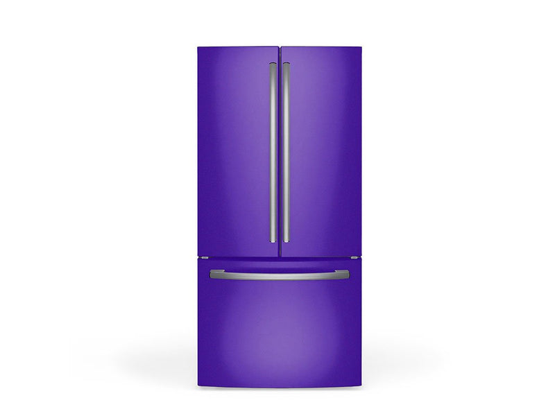 Rwraps Gloss Metallic Dark Purple DIY Built-In Refrigerator Wraps