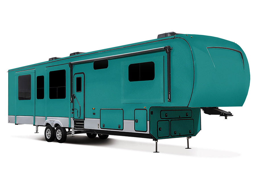 Rwraps Gloss Metallic Emerald Green Do-It-Yourself 5th Wheel Travel Trailer Wraps
