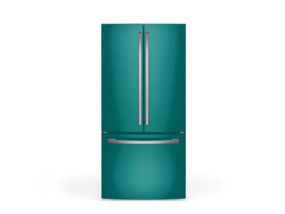 Rwraps Gloss Metallic Emerald Green DIY Built-In Refrigerator Wraps