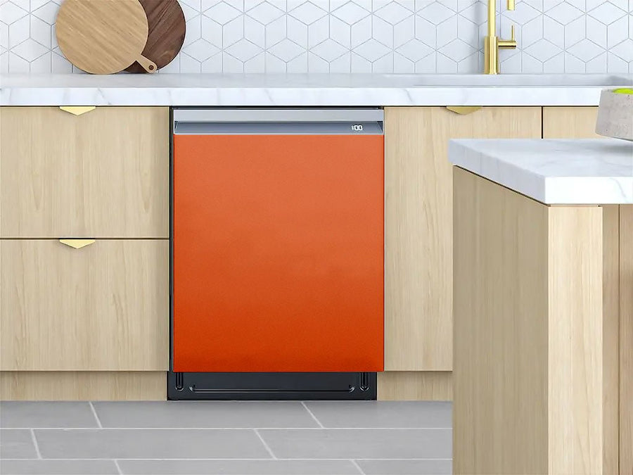 Rwraps™ Gloss Metallic Fire Orange Custom Dishwasher Cover