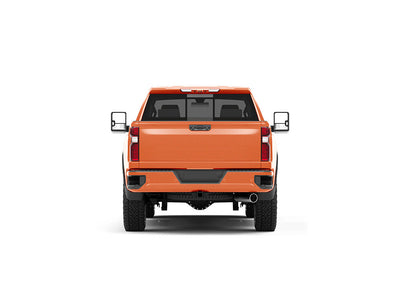 Rwraps Gloss Metallic Fire Orange Truck Vinyl Wraps