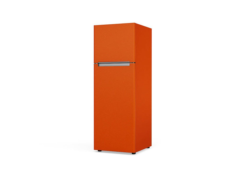 Rwraps Gloss Metallic Fire Orange Custom Refrigerators