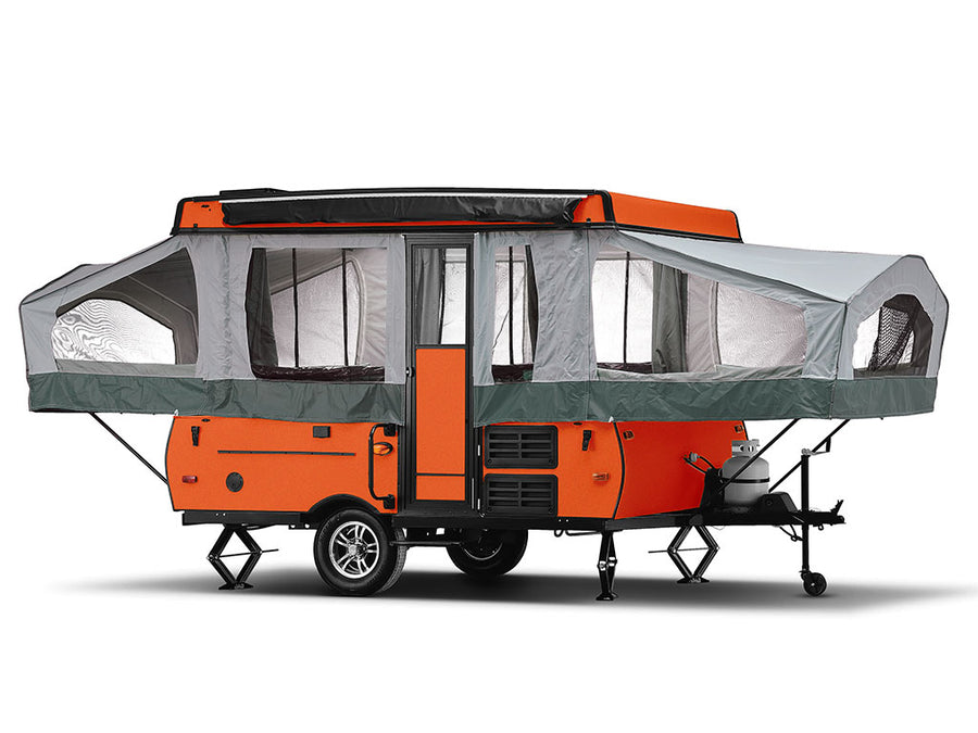 Rwraps Gloss Metallic Fire Orange Pop-Up Camper