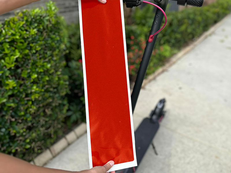 Rwraps Gloss Metallic Fire Red DIY Electric Scooter Wraps