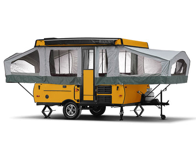 Rwraps Gloss Metallic Gold Pop-Up Camper