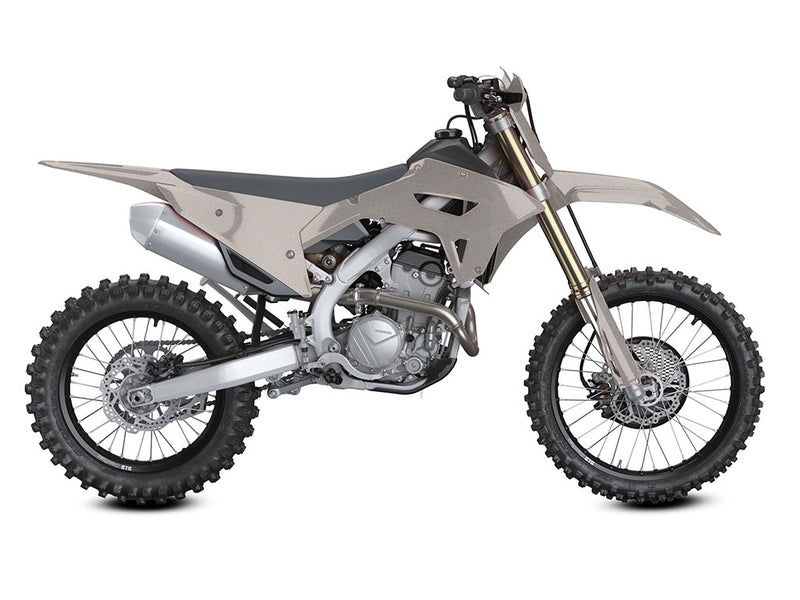 Rwraps Gloss Metallic Gray Do-It-Yourself Dirt Bike Wraps