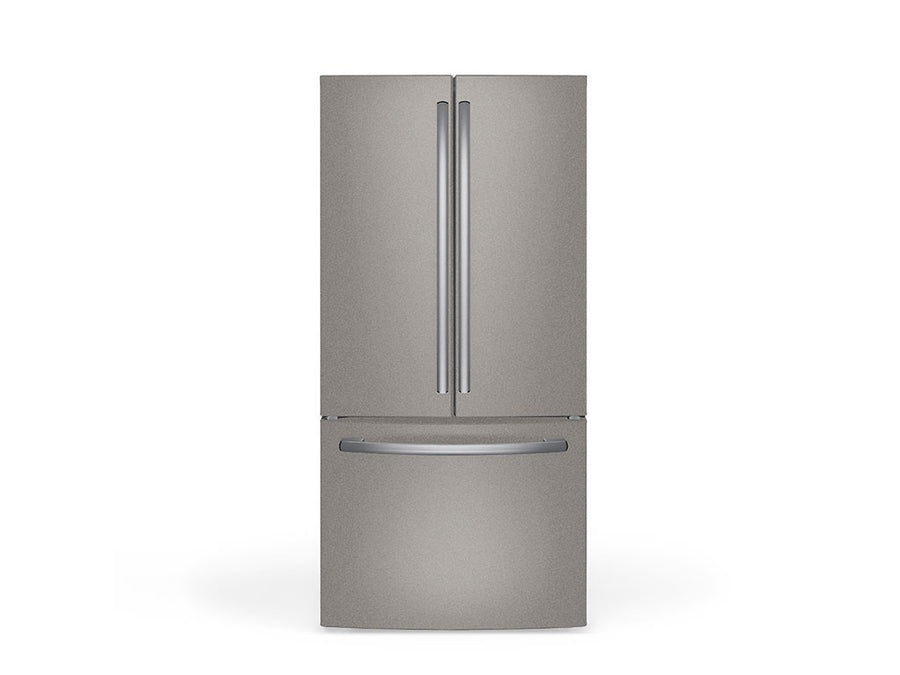 Rwraps Gloss Metallic Gray DIY Built-In Refrigerator Wraps