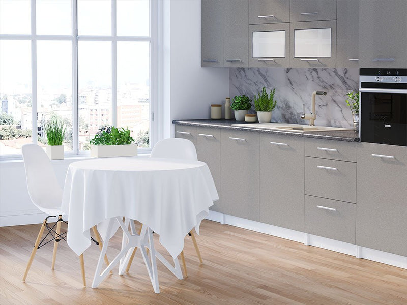 Rwraps Gloss Metallic Gray DIY Kitchen Cabinet Wraps