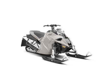 Rwraps™ Gloss Metallic Gray Vinyl Snowmobile Wrap