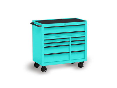 Rwraps™ Gloss Metallic Lake Blue Tool Cabinet Wraps