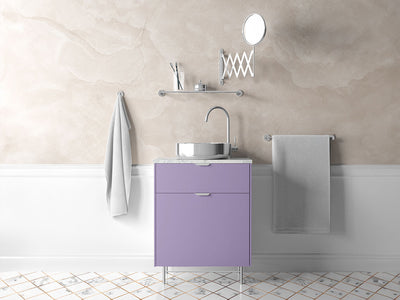 Rwraps™ Gloss Metallic Light Purple Bathroom Cabinet Wraps