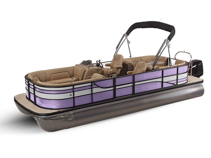 Rwraps Gloss Metallic Light Purple Pontoon Custom Boat Wrap