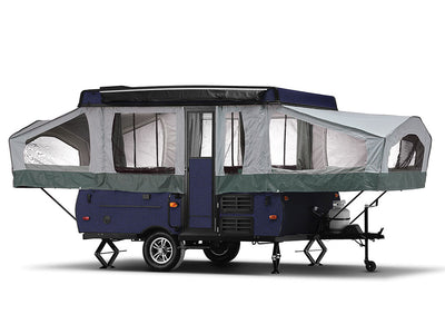 Rwraps Gloss Metallic Midnight Blue Pop-Up Camper