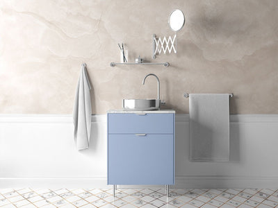 Rwraps™ Gloss Metallic Mist Blue Bathroom Cabinet Wraps