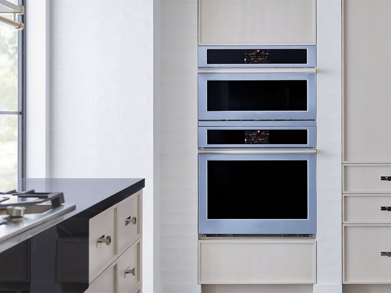 Rwraps Gloss Metallic Mist Blue DIY Built-In Oven Wraps