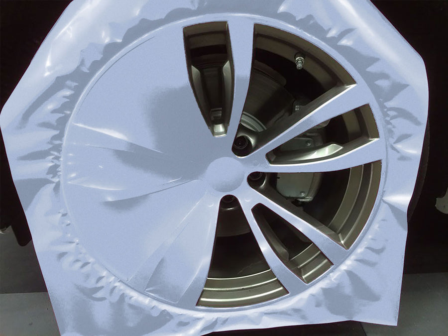 Rwraps™ Gloss Metallic Mist Blue Custom Wheel Installation Process