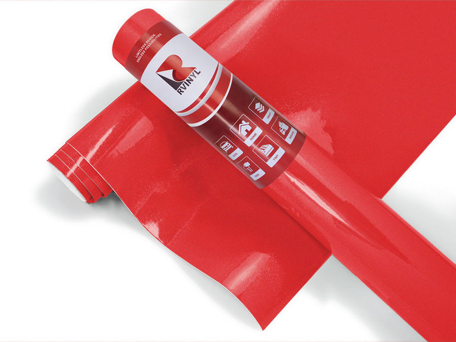 Rwraps Gloss Metallic Red Golf Cart Wrap Color Film