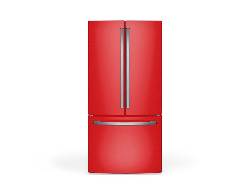 Rwraps Gloss Metallic Red DIY Built-In Refrigerator Wraps