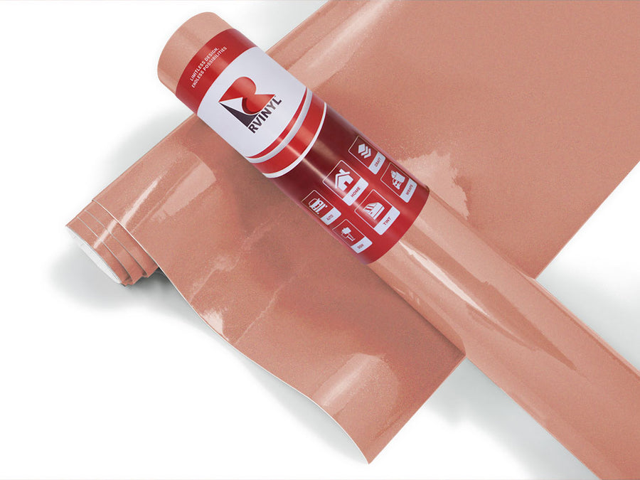 Rwraps Gloss Metallic Rose Gold SUV Wrap Color Film