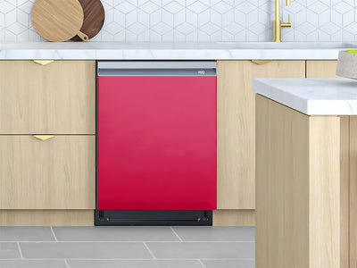 Rwraps™ Gloss Metallic Rose Red Custom Dishwasher Cover