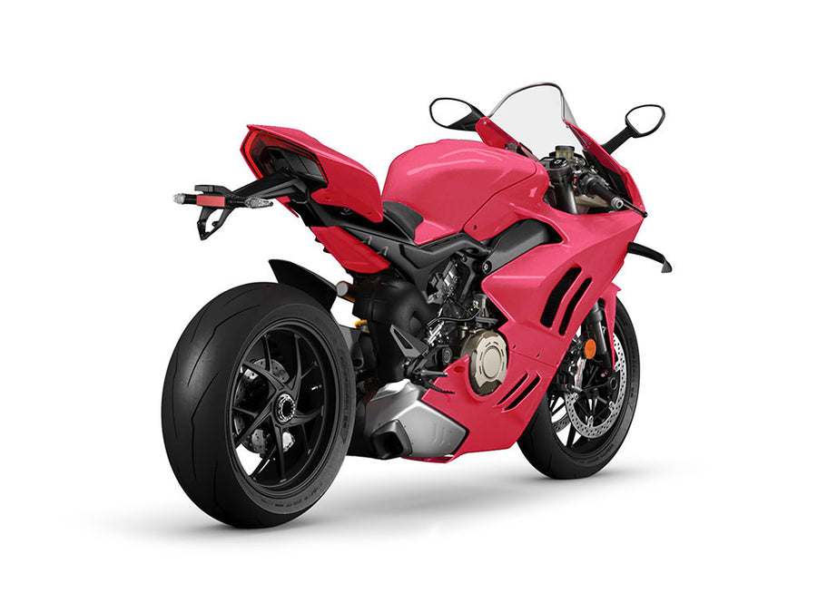 Rwraps Gloss Metallic Rose Red DIY Motorcycle Wraps