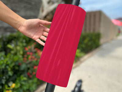 Rwraps Gloss Metallic Rose Red Do-It-Yourself E-Scooter Wraps