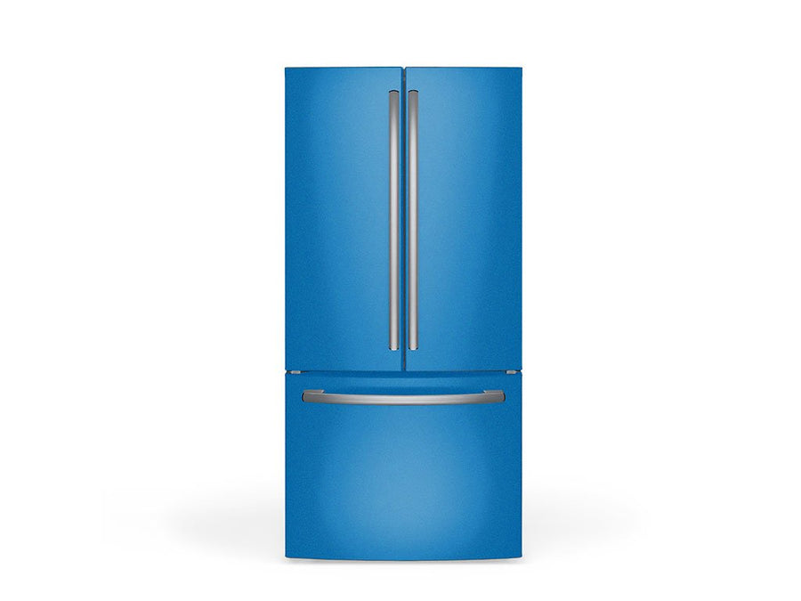Rwraps Gloss Metallic Sea Blue DIY Built-In Refrigerator Wraps