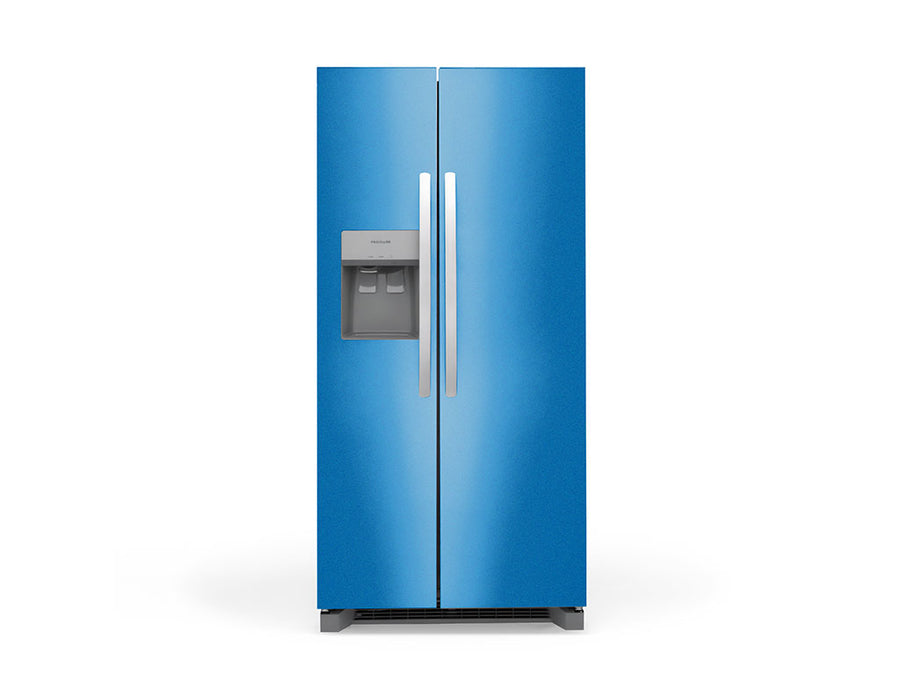 Rwraps™ Gloss Metallic Sea Blue Refrigerator Wraps