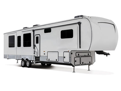Rwraps Gloss Metallic Silver RV Vinyl Wraps