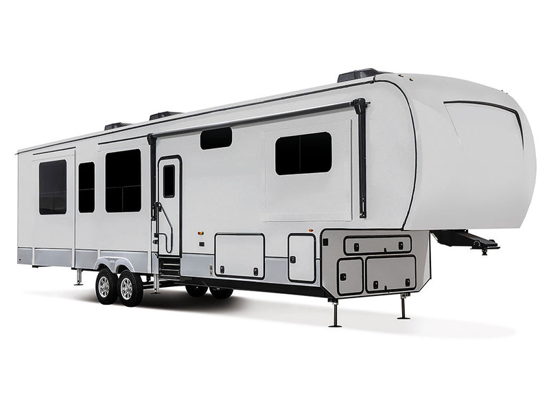 Rwraps Gloss Metallic Silver Do-It-Yourself 5th Wheel Travel Trailer Wraps