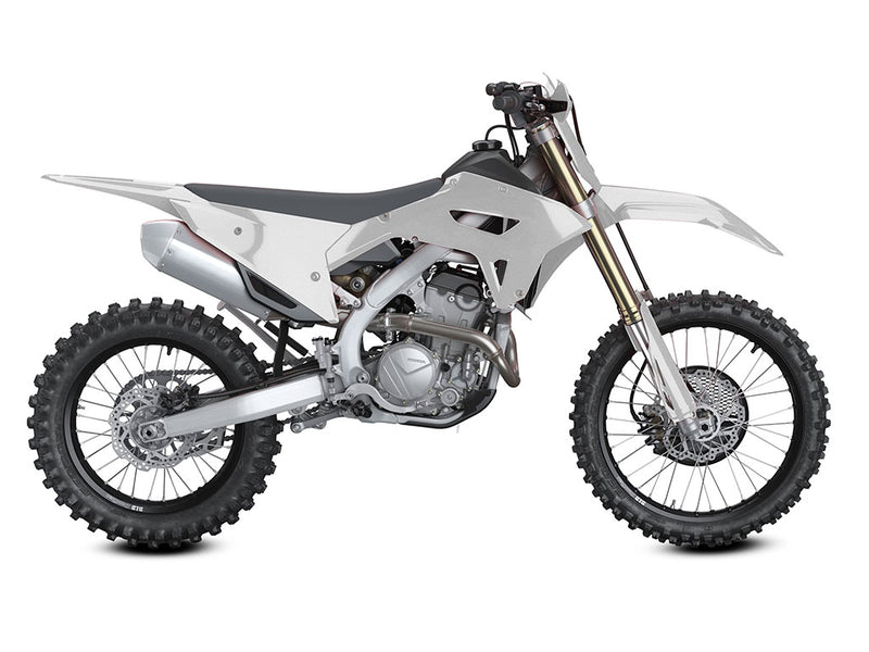 Rwraps Gloss Metallic Silver Do-It-Yourself Dirt Bike Wraps