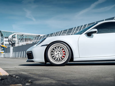 Rwraps™ Gloss Metallic Silver Wrapped Rim Example