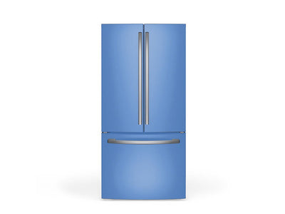 Rwraps Gloss Metallic Sky Blue DIY Built-In Refrigerator Wraps