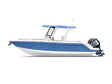Rwraps Gloss Metallic Sky Blue Motorboat Wraps