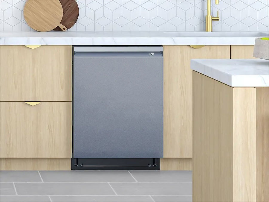 Rwraps™ Gloss Metallic Titanium Gray Custom Dishwasher Cover