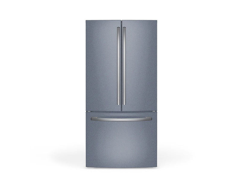 Rwraps Gloss Metallic Titanium Gray DIY Built-In Refrigerator Wraps