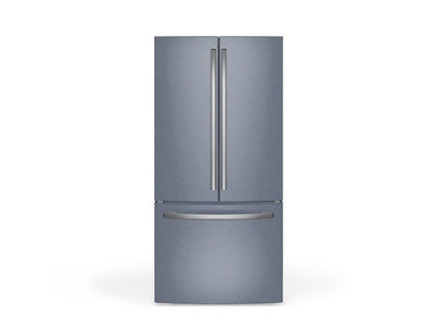 Rwraps Gloss Metallic Titanium Gray DIY Built-In Refrigerator Wraps