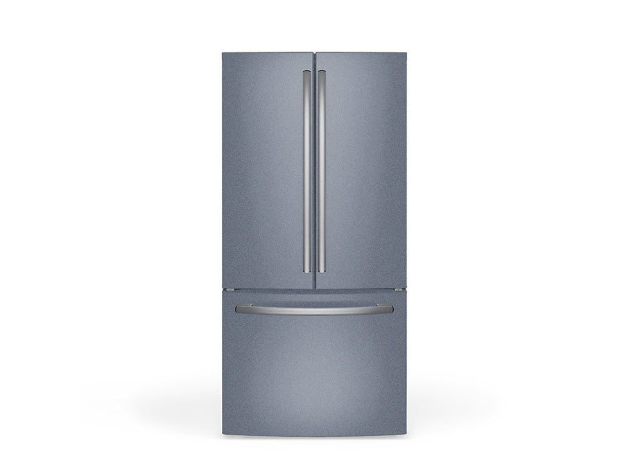 Rwraps Gloss Metallic Titanium Gray DIY Built-In Refrigerator Wraps
