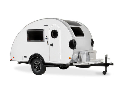 Rwraps Gloss Metallic White DIY Tear Drop Trailer Wraps
