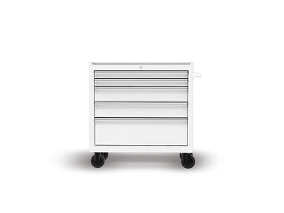 Rwraps Gloss Metallic White DIY Tool Cabinet Wraps