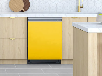 Rwraps™ Gloss Metallic Yellow Custom Dishwasher Cover