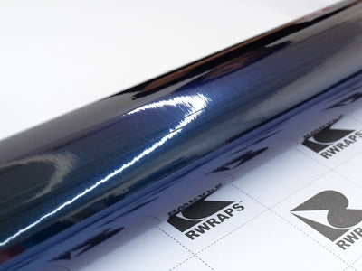 Rwraps Gloss Midnight Blue Metallic Vinyl Film~Rwraps Gloss Midnight Blue Metallic Vinyl Film Roll~1